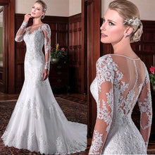 Load image into Gallery viewer, Exquisite Tulle Mermaid Wedding Dresses