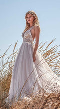 Load image into Gallery viewer, Flower V-neck Wedding Dress