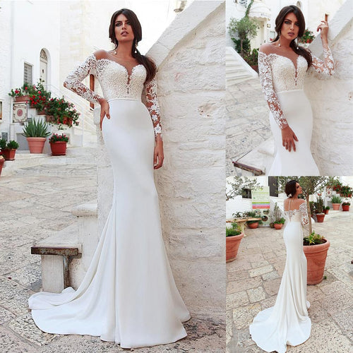 Mermaid Wedding Dress With Lace