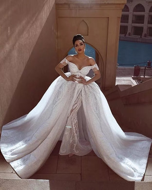 Modern Sexy Ball Gawn Lace Wedding Dress