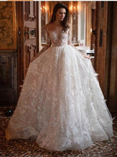 Load image into Gallery viewer, Long Sleeve Ball Gawn Wedding Dress